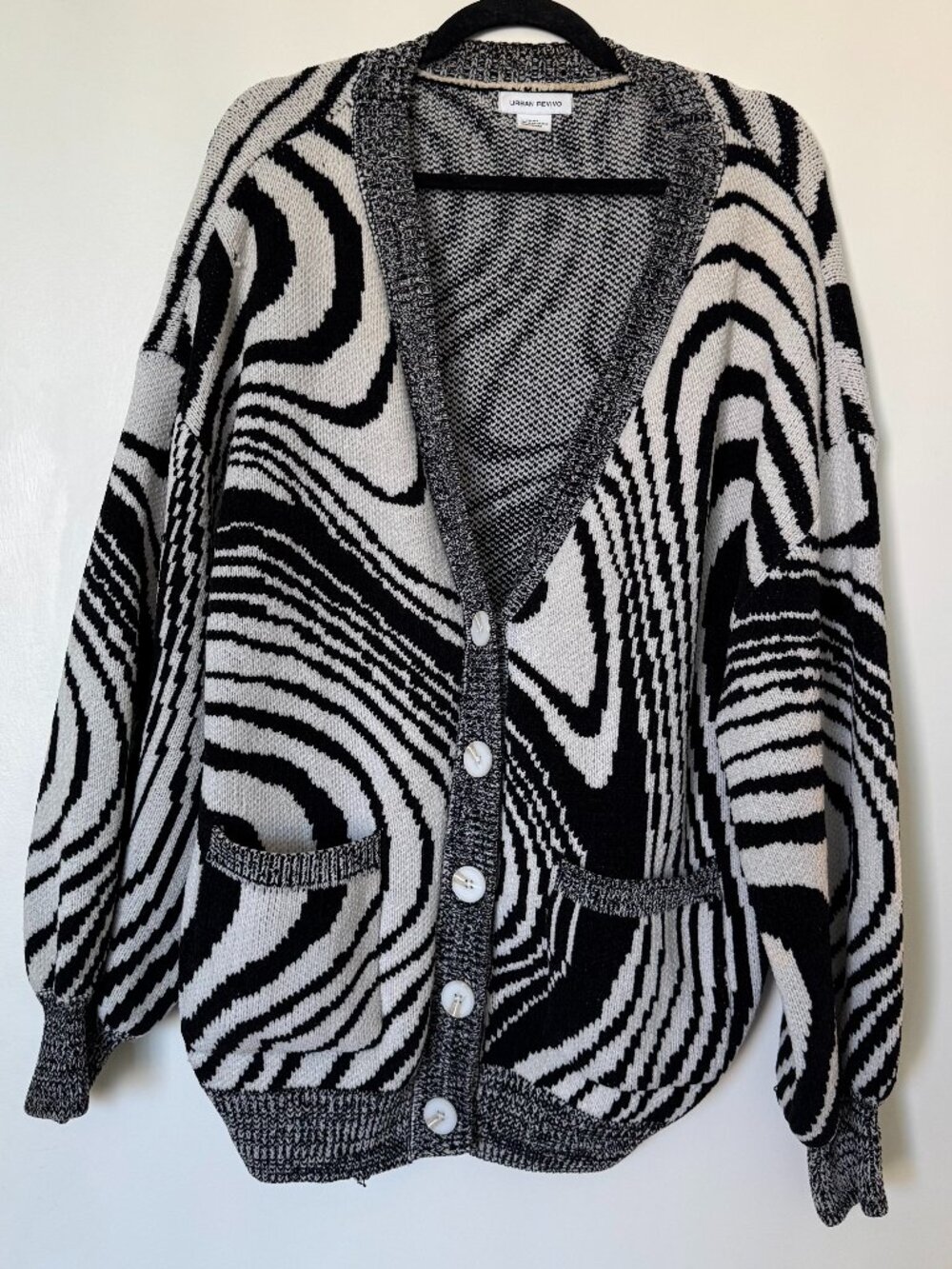 Urban Revivo Zebra Print Cardigan, Size Medium